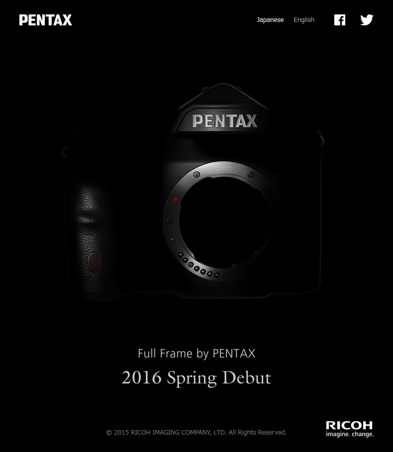 Pentax, Full Frame, DSLR, Teaser
