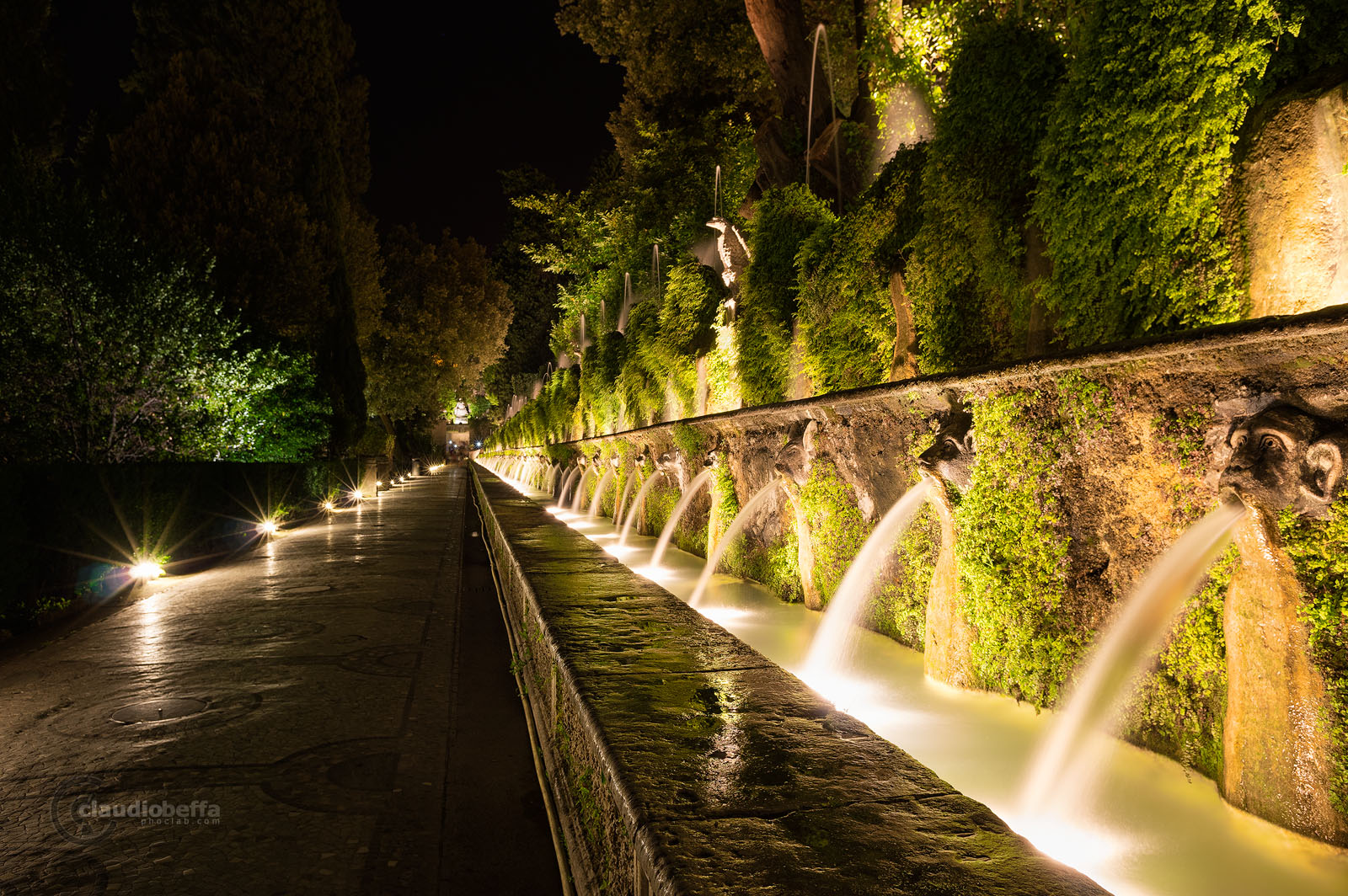 Hundred fountains, Villa d'Este, Garden, Tivoli, Italy