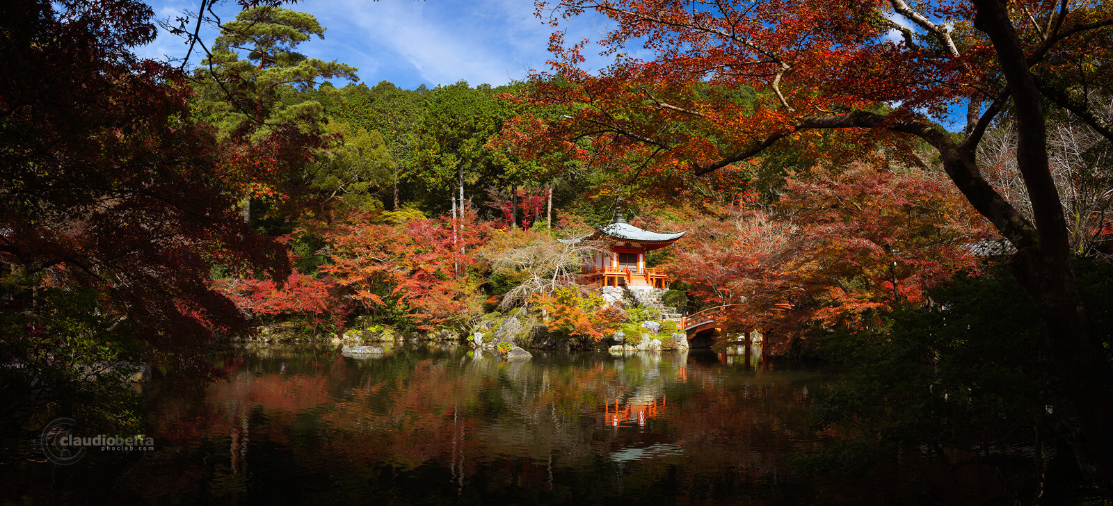 DaigoJi, Autumn, BentenDo, Kyoto, Japan, Momiji, Panorama, Phoclab