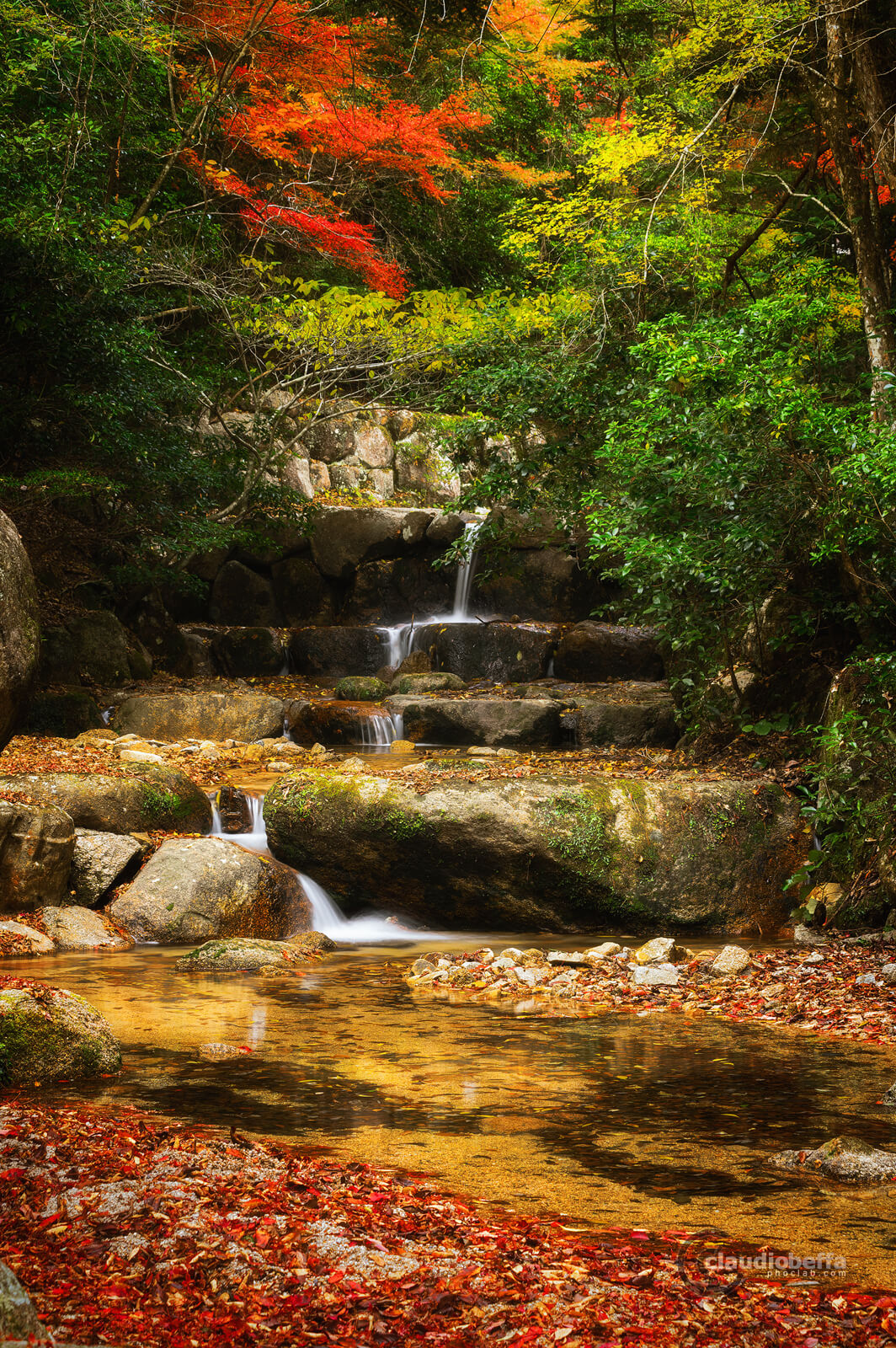 Miyajima, Miyajima autumn, Momijidani, waterfall, river, brook, Japan, Hiroshima, autumn, fall, momiji, forest, travel, photography, phoclab