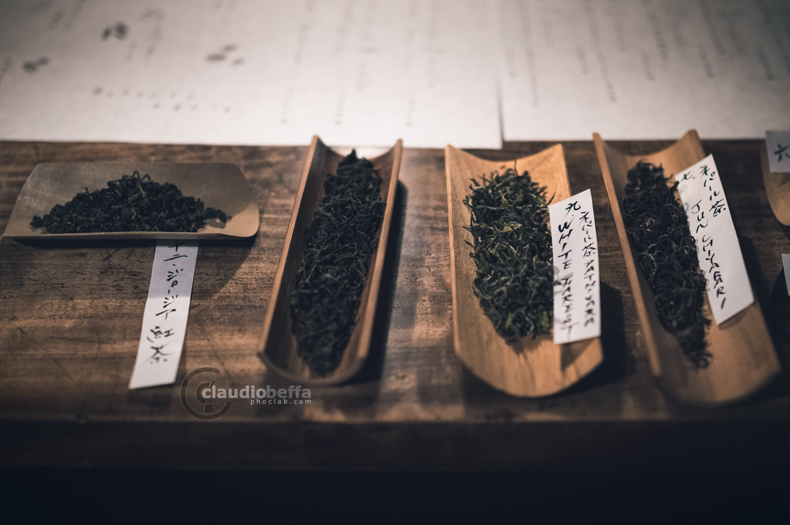 Selection of high grade teas from different countries, Japan, Tradition, Travel.